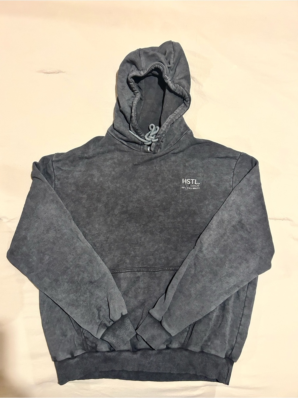 HSTL. Made Charcoal Gray Washed Pullover Hoodie